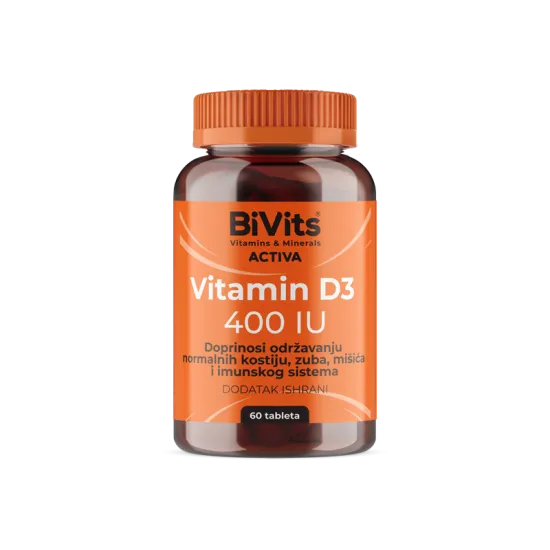 BiVits Activa Vitamin D3 400IU, 60 tableta
