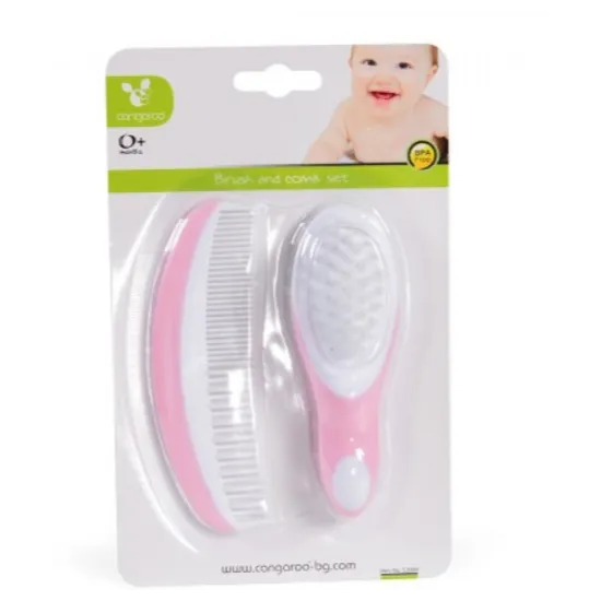 Cangaroo set češalj i četka za bebe C2000 Pink