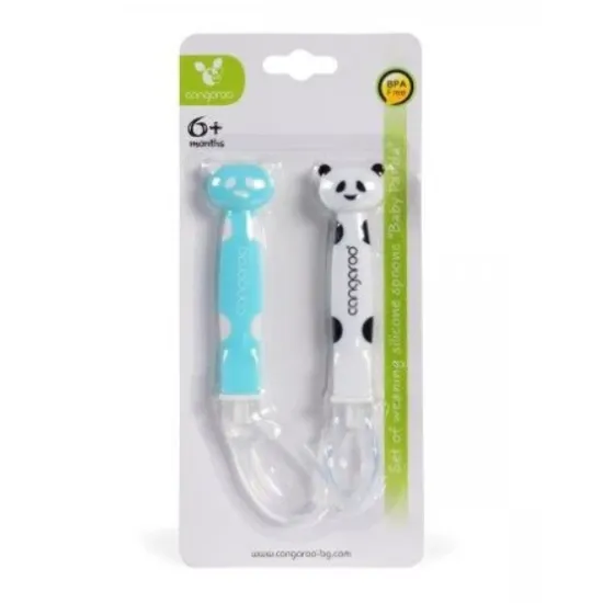 Cangaroo Set silikonskih kašičica baby Panda Boy