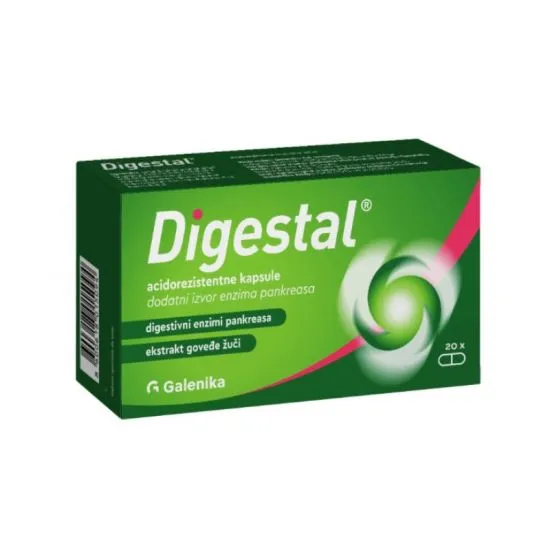Digestal 20 acidorezistentnih kapsula