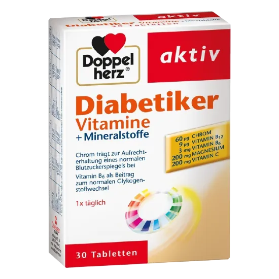 Doppelherz Aktiv Vitamini i minerali za dijabetičare, 30 tableta