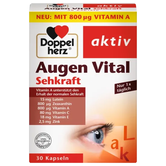 Doppelherz Aktiv Vitamini i minerali za oči, 30 kapsula