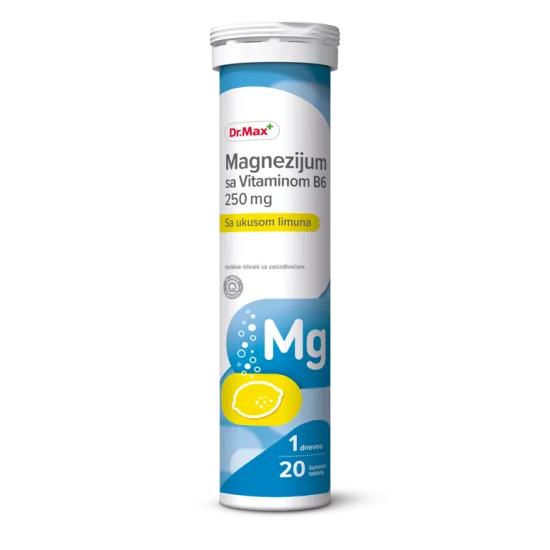 Dr. Max Magnezijum sa vitaminom B6 20 šumećih tableta