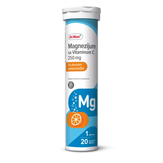 Dr. Max Magnezijum sa vitaminom C 20 šumećih tableta