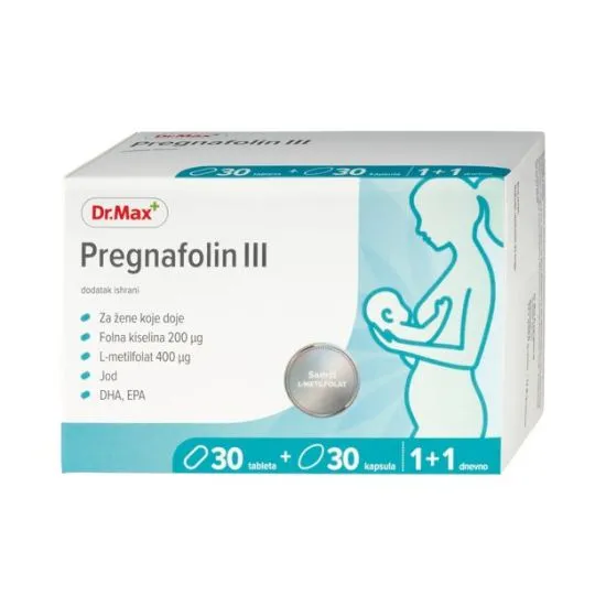 Dr. Max Pregnafolin III 30 tableta + 30 kapsula
