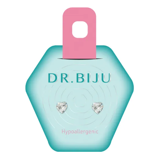 Dr.Biju minđuše 5.5MM Providno Srce