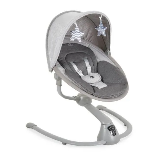 Električna ljuljaška za bebe Cloud Premium Plus Light Grey
