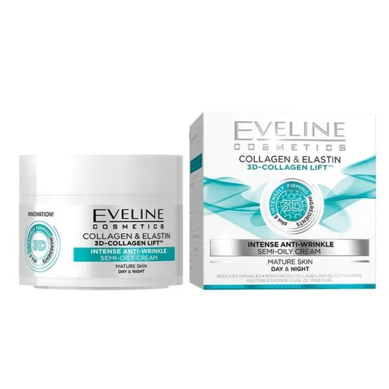 Eveline +6 3D Collagen day&night cream 50ml