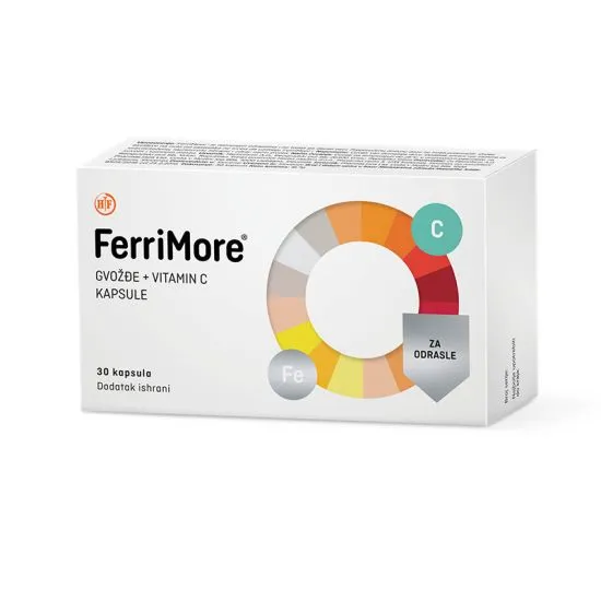 FerriMore Gvožđe i Vit C 30 kapsula