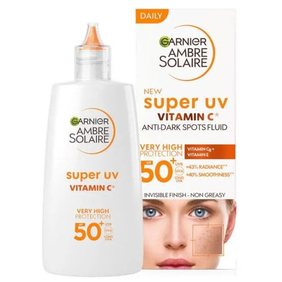 Garnier Ambre Solaire dnevni fluid protiv tamnih fleka sa vitaminom C SPF 50+ 40ml
