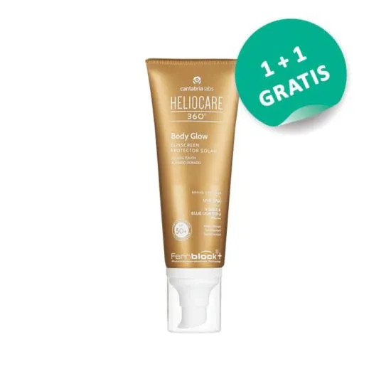 Heliocare 360 Body Glow SPF 50+ 100ml, 1+1 Gratis