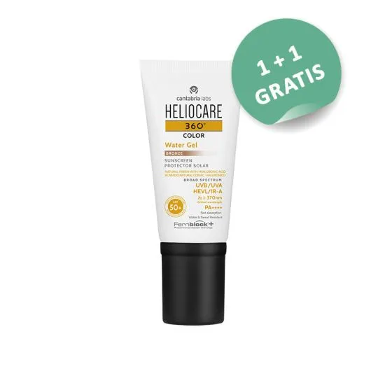 Heliocare 360 Color Water gel Bronze SPF 50+, 50ml 1+1 Gratis