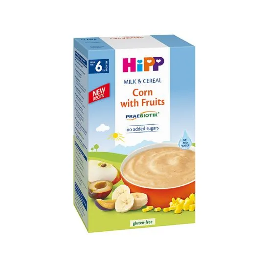 Hipp Instant mlečna kaša - Kukuruz i voće 250g