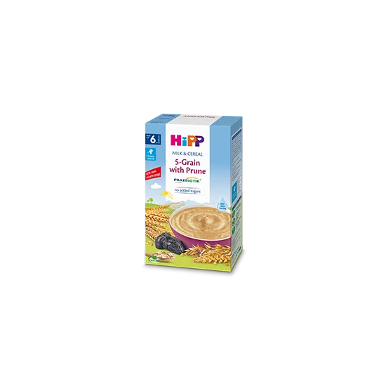 Hipp Instant mlečna kaša sa 5 vrsta žitarica i suvom šljivom 250g