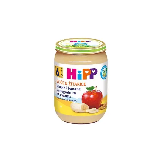 Hipp kašica jabuka i banana sa integralnim žitaricama 190g