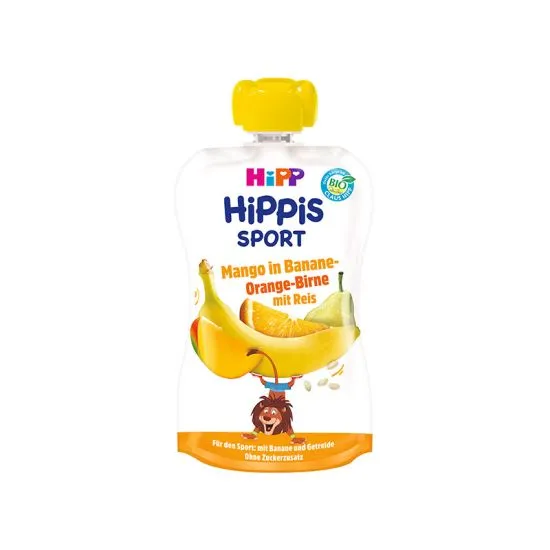 Hipp pouch sport-banana, pomorandža, kruška sa pirinčanim brašnom 120g