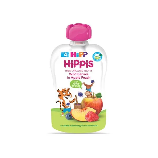 Hipp pouch šumsko voće, jabuka, breskva 100g
