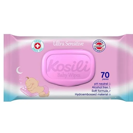 Kosili vlažne maramice roze 70 komada