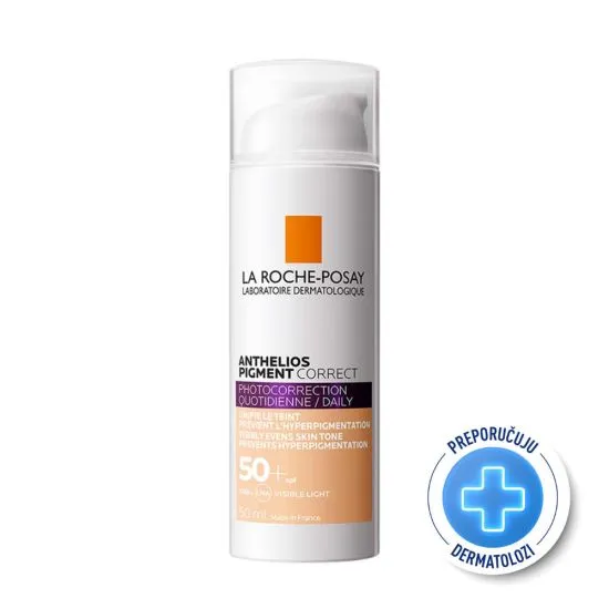 La Roche Posay Anthelios Pigment Correct SPF 50+ Tonirana krema, svetla 50ml