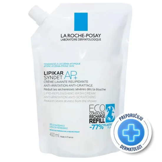 La Roche Posay Lipikar Sindet AP+ Kremasti gel za tuširanje refill 400 ml
