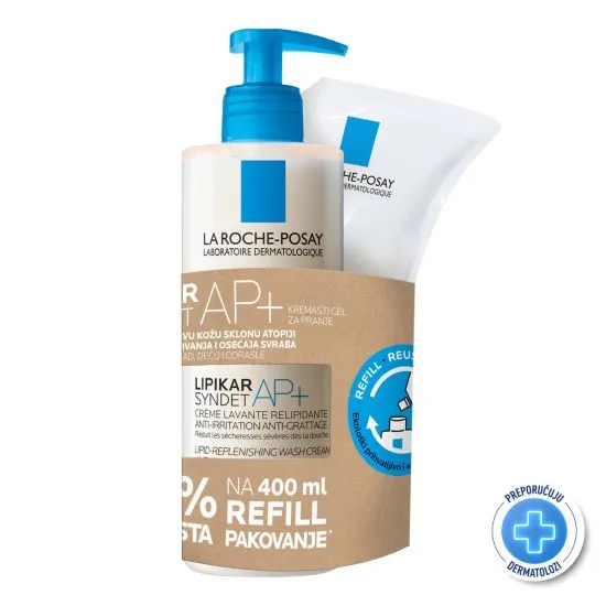 La Roche Posay PROMO Lipikar syndet 400ml + Refill 400ml (50%)