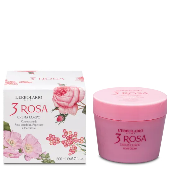 Lerbolario 3 Rosa  krema za telo 200 ml