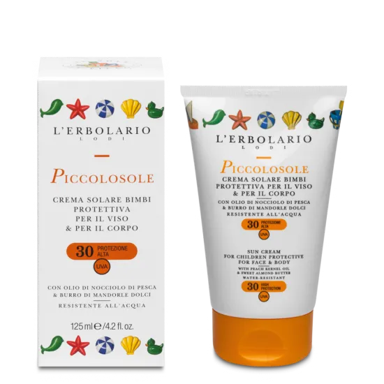 Lerbolario Krema za zaštitu od sunca za decu SPF 30 Piccolosole 125 ml