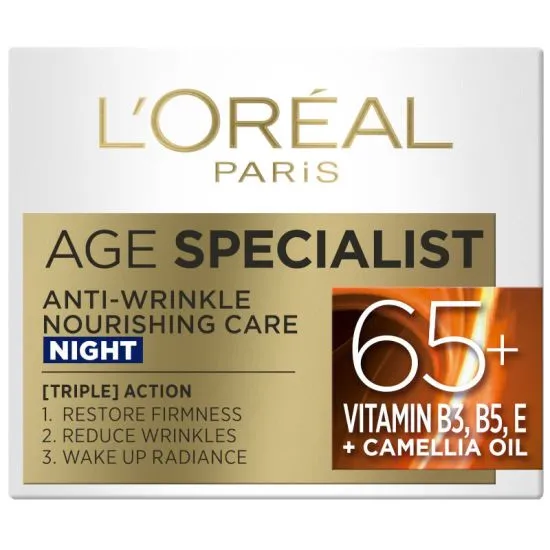 Loreal Paris Age Specialist Anti-Wrinkle 65+ Noćna nega protiv bora 50ml