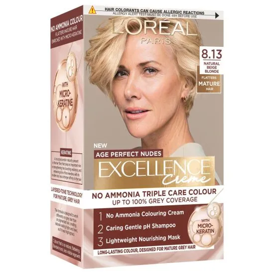 Loreal Paris Excellence Age Perfect Nudes boja za kosu 8.13 Beige Blond