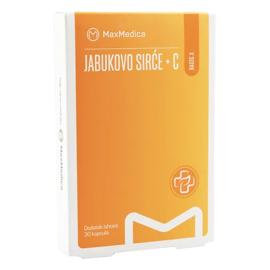 Maxmedica Jabukovo sirće + C, 30 kapsula