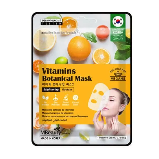 MBeauty Botanical sheet maska sa vitaminima za blistav ten 23ml