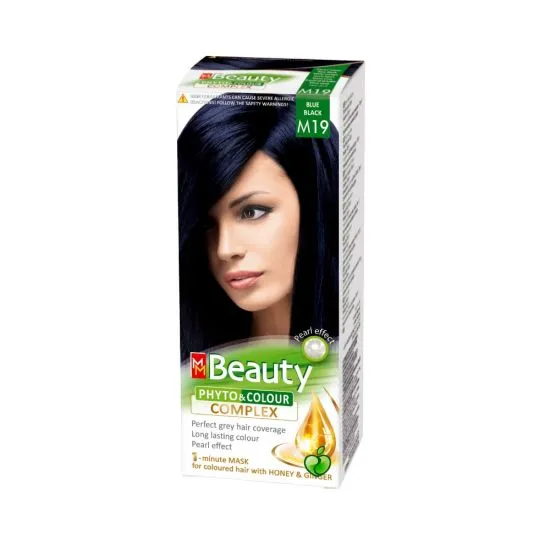 MM Beauty Phyto &amp; Colour Complex farba za kosu 19 Plavo Crna 125g