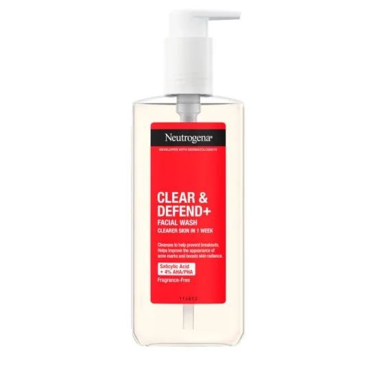 Neutrogena Clear &amp; Defend + Facial wash 200ml