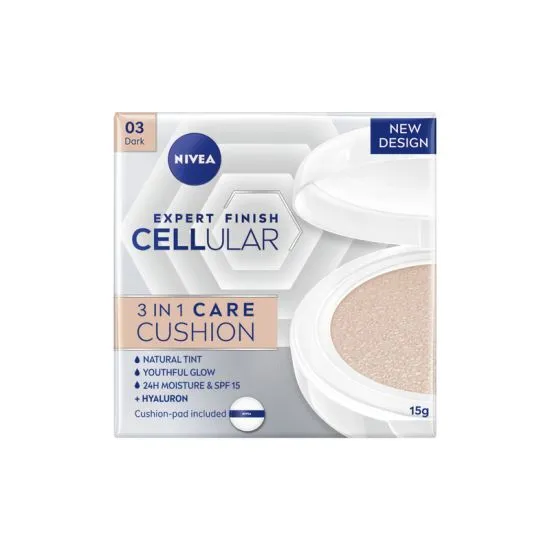 Nivea Cellular Filler Hyaluron dark 03 - negujući jastučić 3u1, 15g