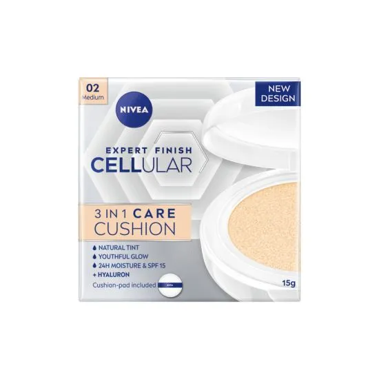 Nivea Cellular Filler Hyaluron medium 02 - negujući jastučić 3u1, 15 g