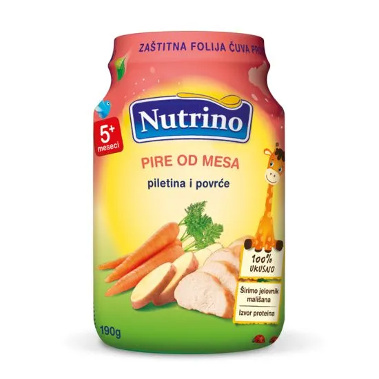 Nutrino Pire od mesa - Piletina i povrće 190g