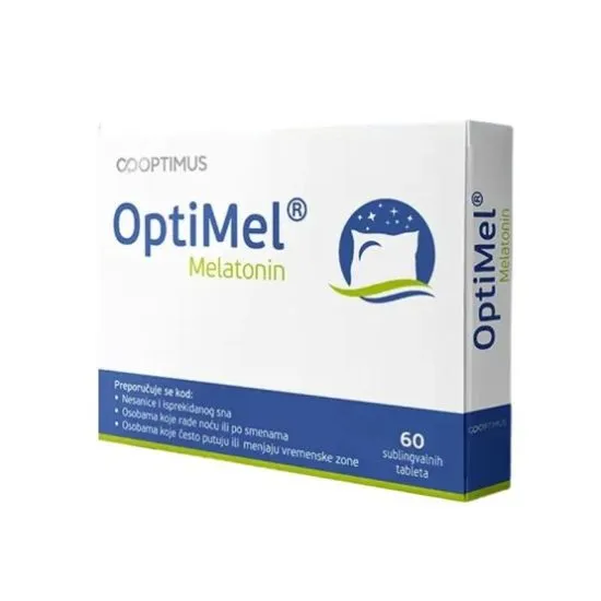 OptiMel Melatonin 1 mg 60 sublingvalnih tableta