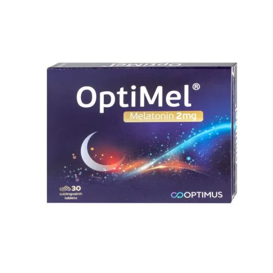OptiMel Melatonin 2mg 30 sublingvalnih tableta