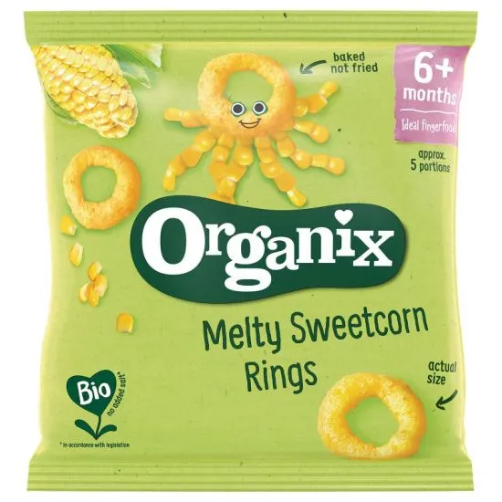 Organix organski flips prsten od slatkog kukuruza 6m+, 20g