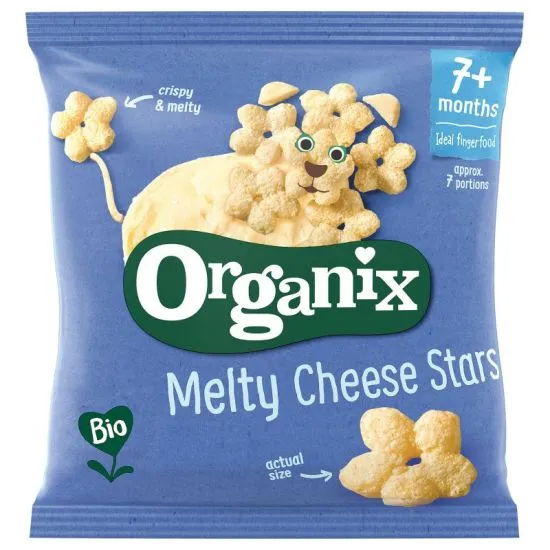Organix organski flips zvezdice od sira 7m+, 20g