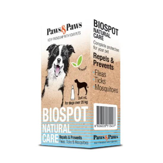 Paws&Paws Biospot za pse preko 20kg 3x4ml