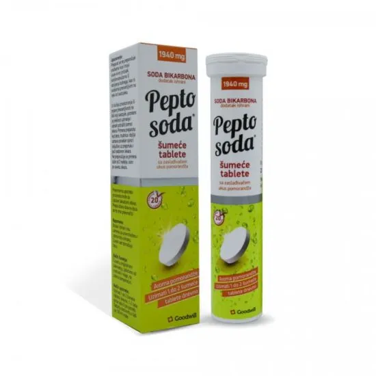 Pepto Soda, 20 šumećih tableta ukus pomorandže