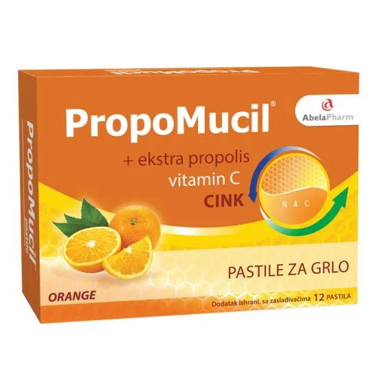Propomucil pomorandža 12 pastila