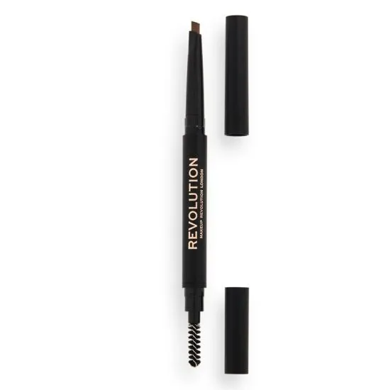Revolution Duo Brow Definer olovka za obrve Light Brown 0,25g