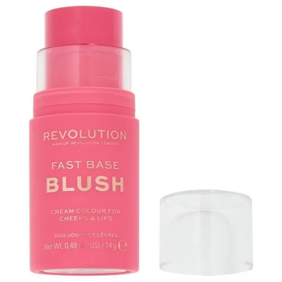 Revolution Fast Base rumenilo u stiku Rose 14g