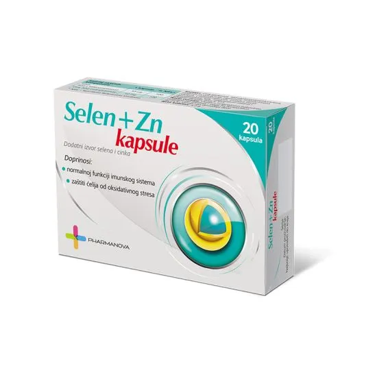 Selen + Zn, 20 kapsula