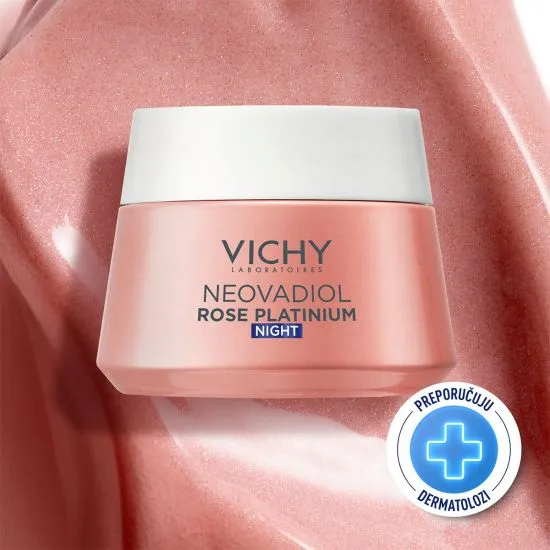 Vichy Neovadiol Rose Platinium ružičasta noćna krema za popunjavanje i revitalizaciju kože 50ml