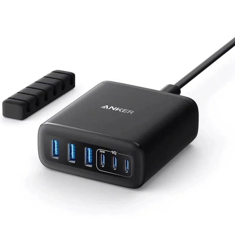 Anker KUĆNI PUNJAČ 112W 6 portova GaN B2B Black (A2154G11)