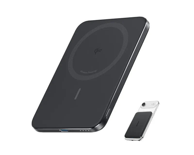 ANKER Nano 5000mAh, 20W, MagSafe Power Bank crni