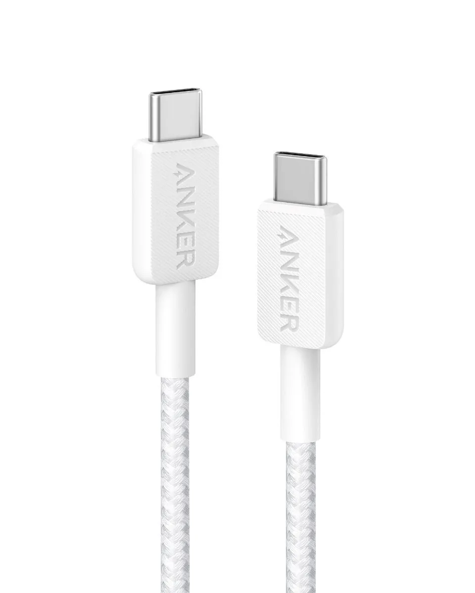 Anker USB-C KABL 322 USB-C to USB-C Cable Braided B2B White (A81F5G21)